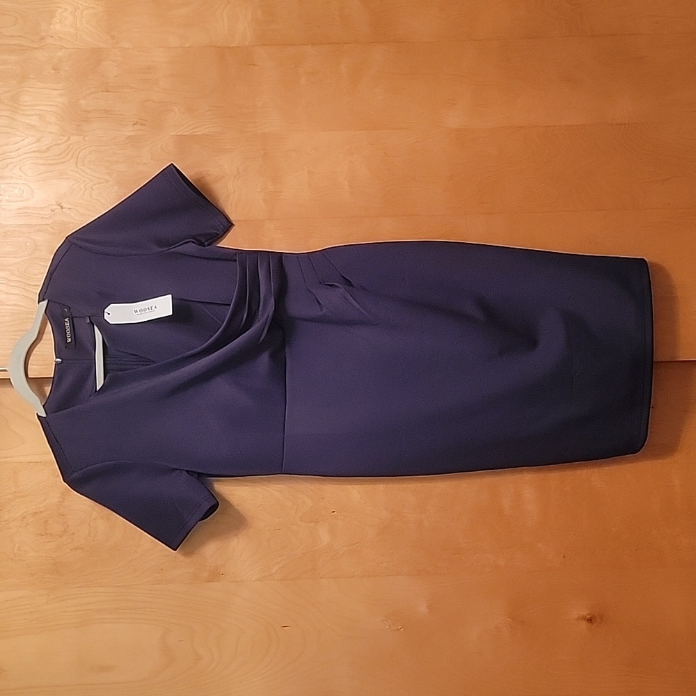 WOOSEA Collection Blue Short Sleeve Dress